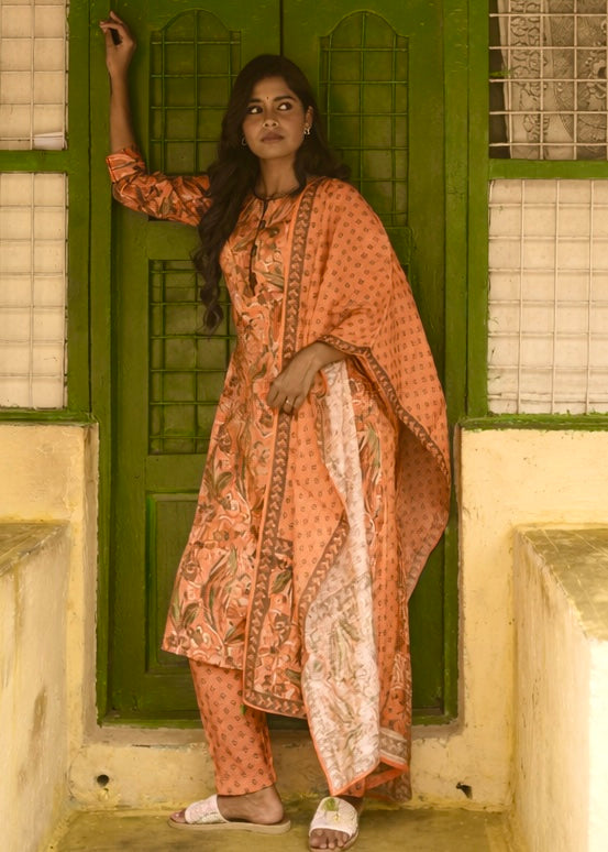 Chanderi Suit Set