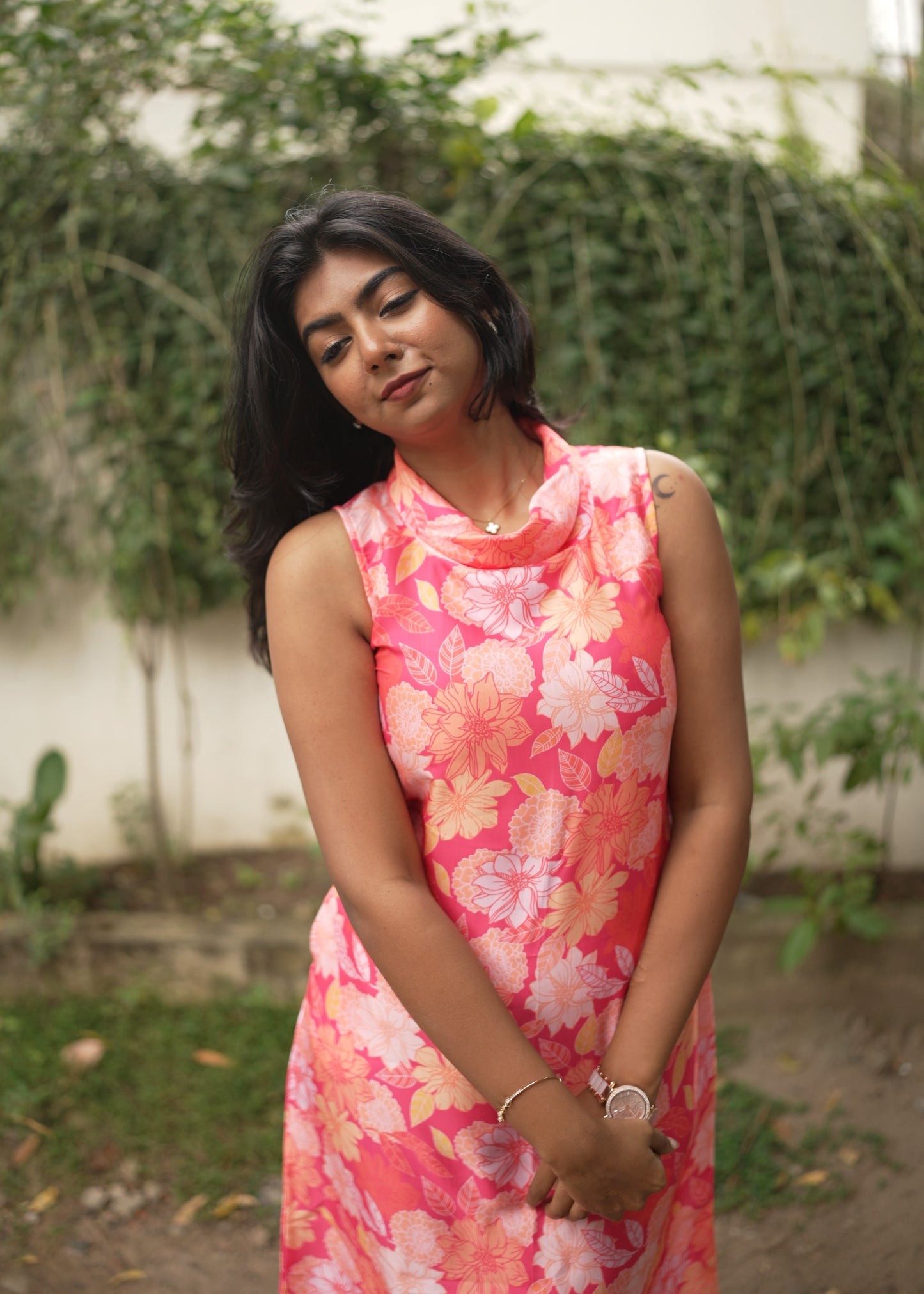 Cowl Neck Dress