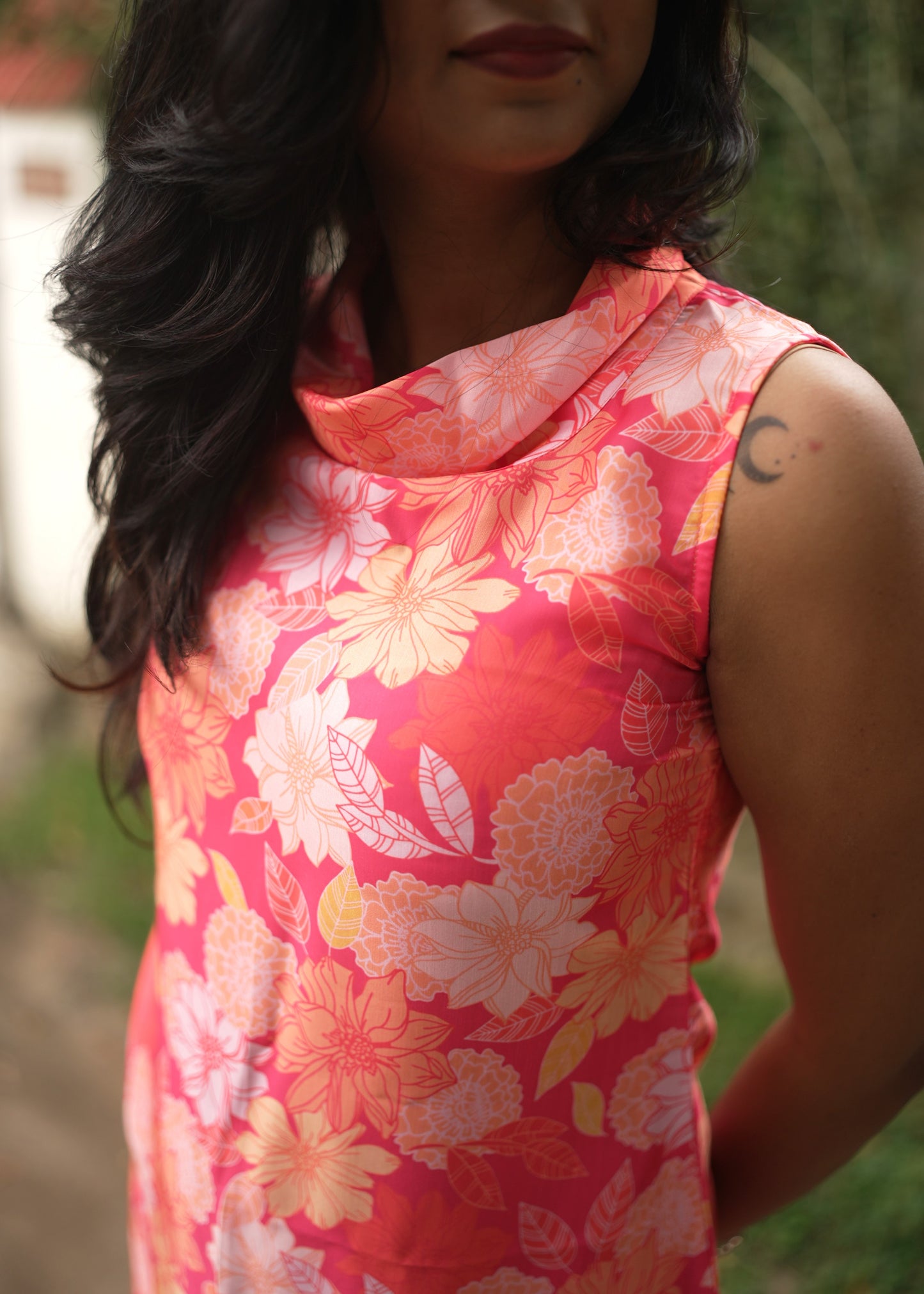 Cowl Neck Dress