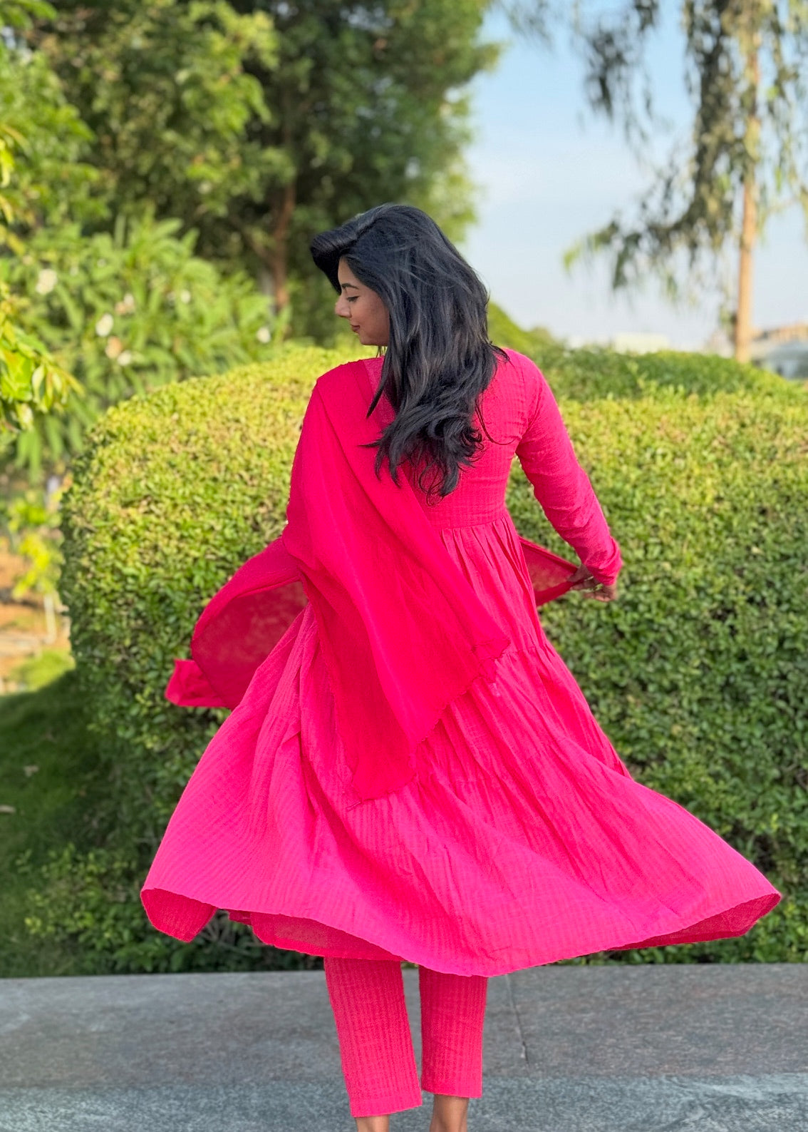 Tier Anarkali Suit Set