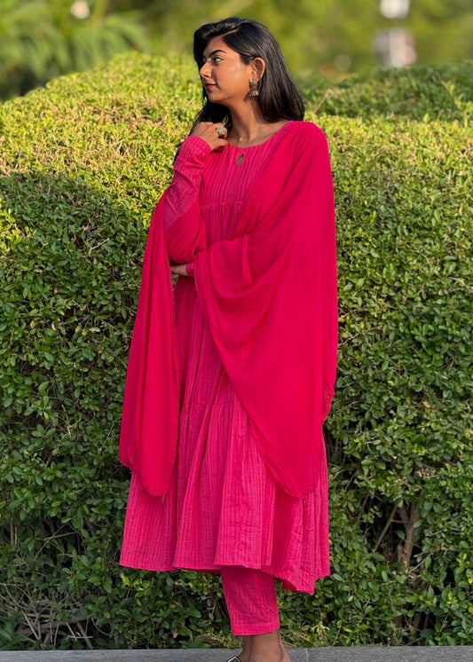 Tier Anarkali Suit Set