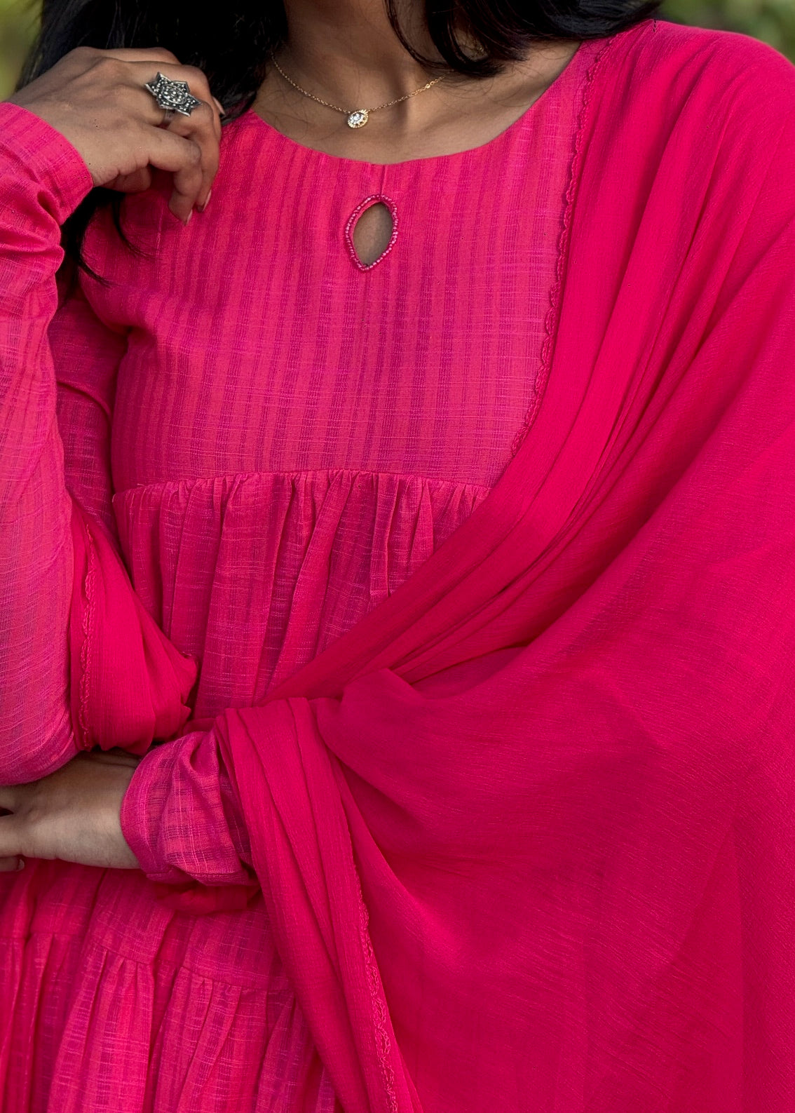 Tier Anarkali Suit Set