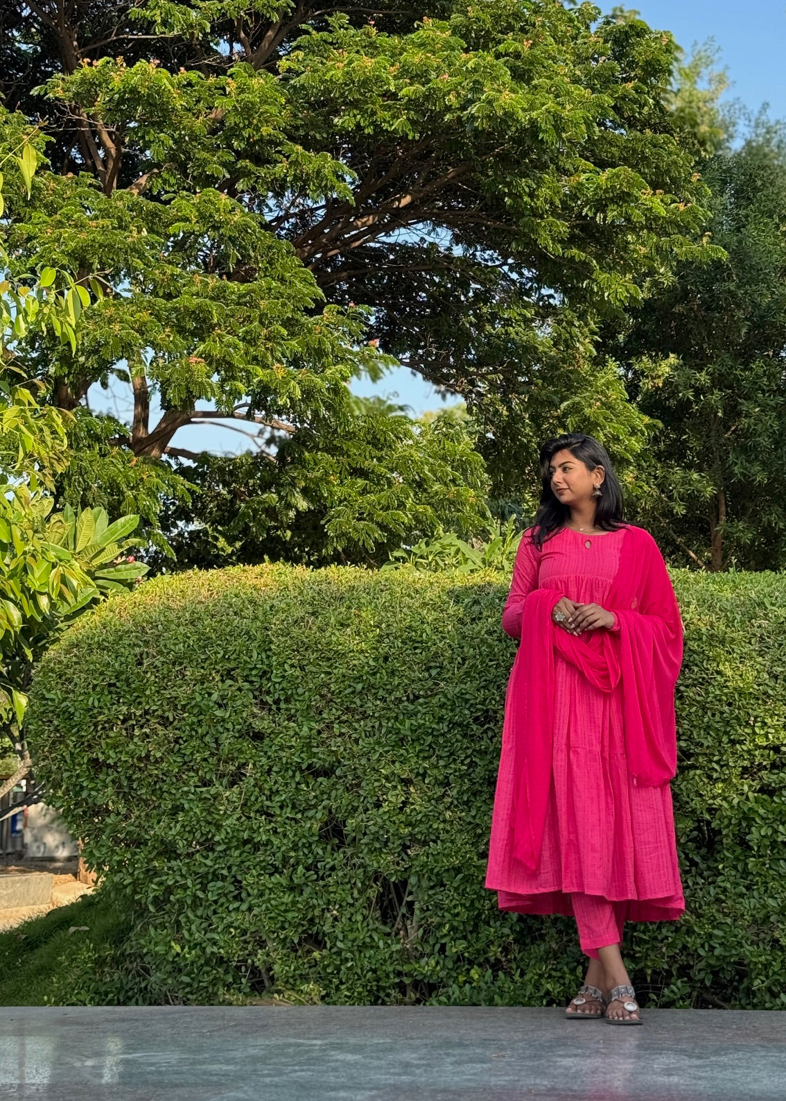 Tier Anarkali Suit Set