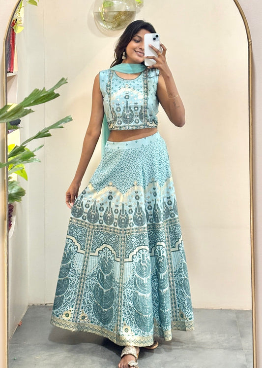 Festive Skirt Top Set