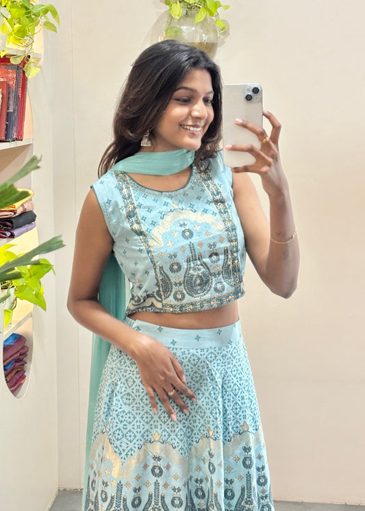 Festive Skirt Top Set