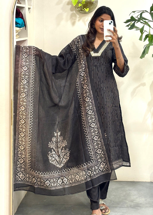 Chanderi Suit Set