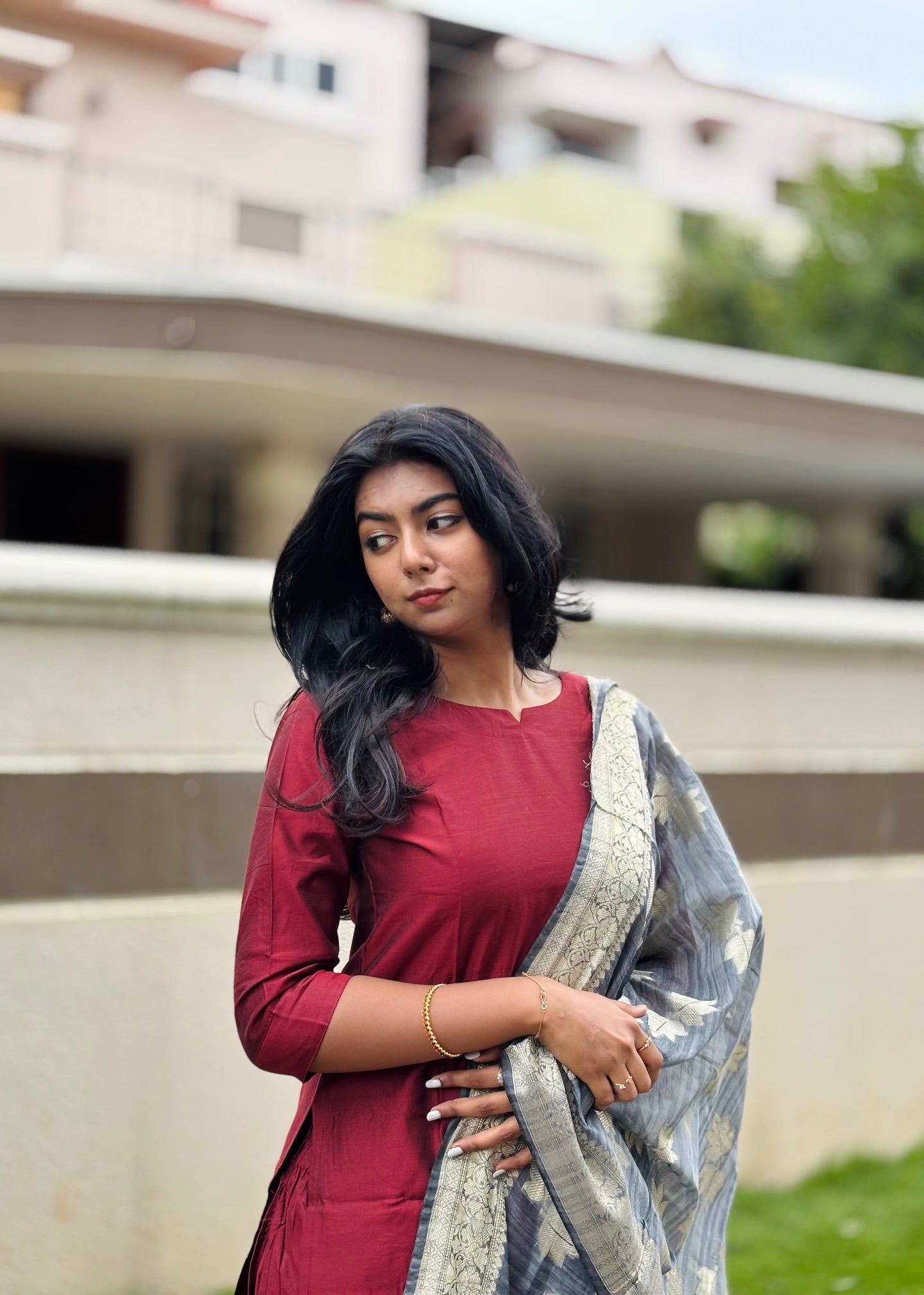Chanderi Suit Set