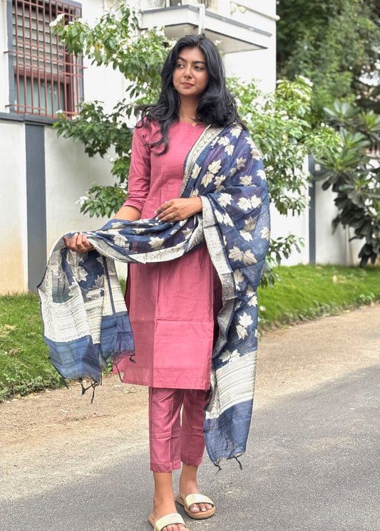 Chanderi Suit Set