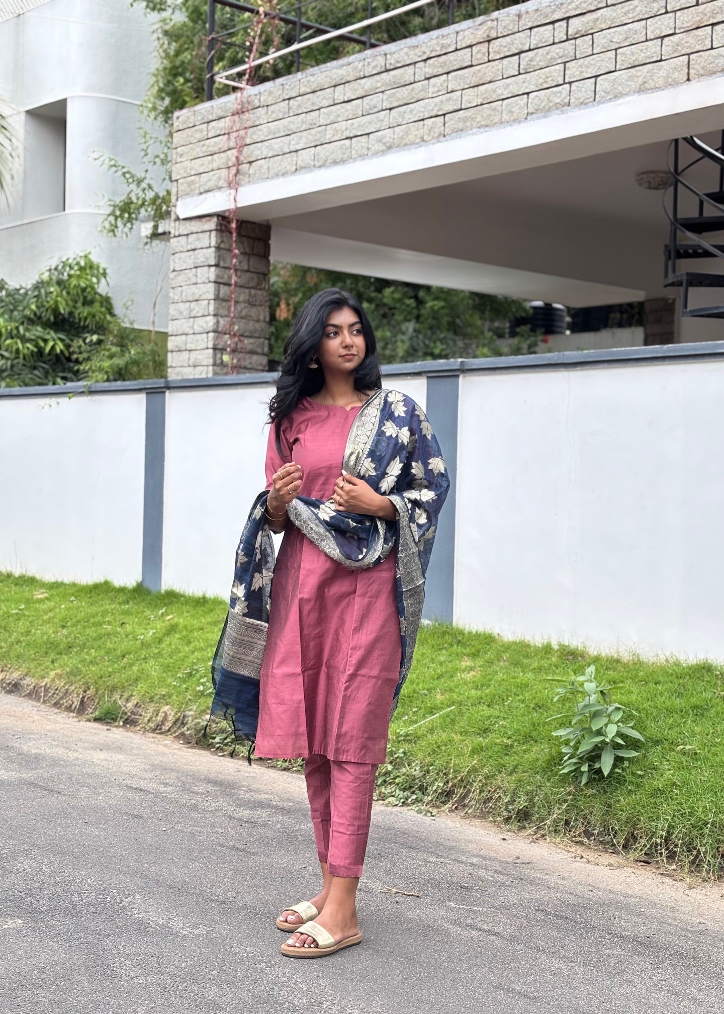 Chanderi Suit Set