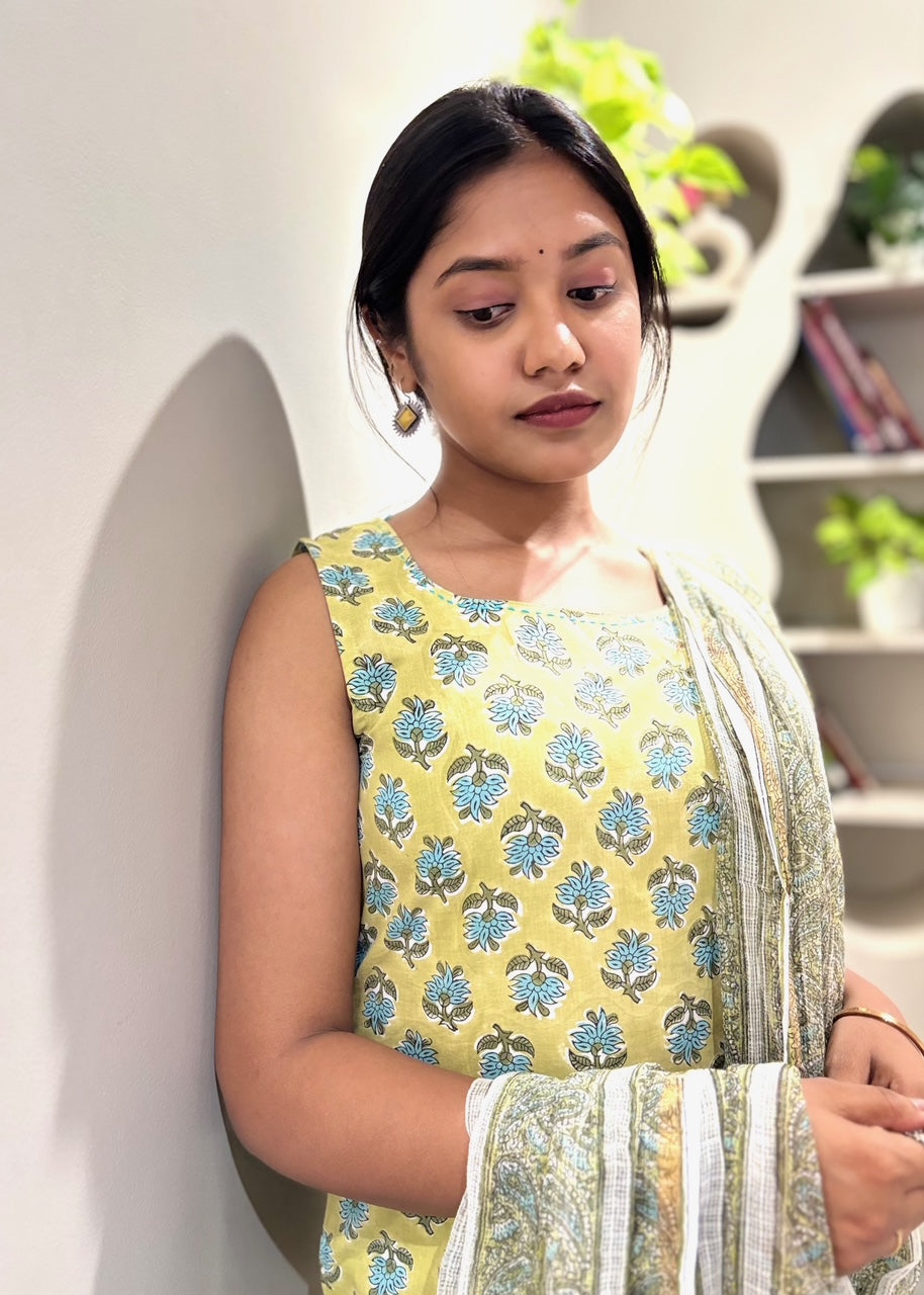 Block Printed Suit Set