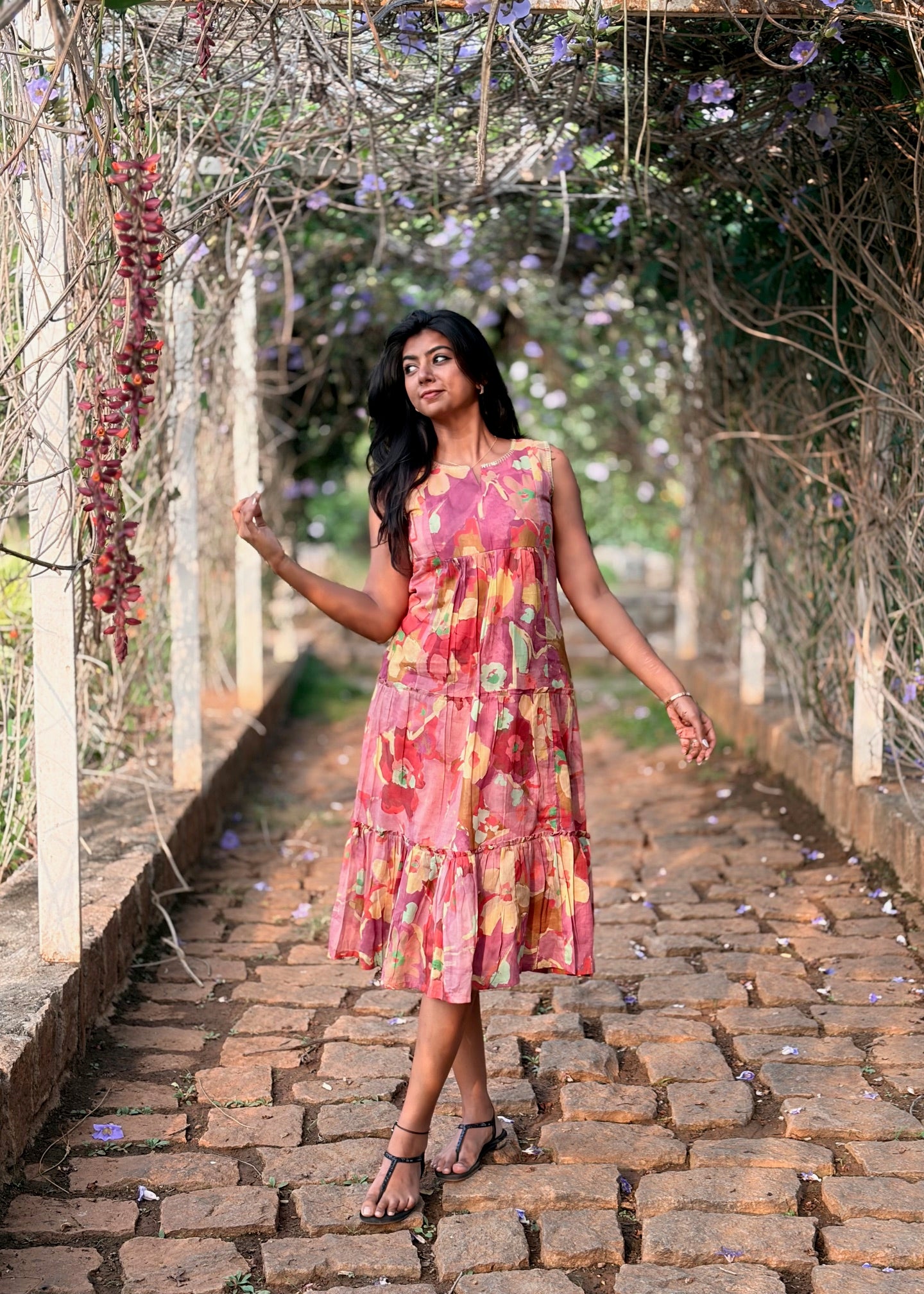 Watercolor Floral Dress