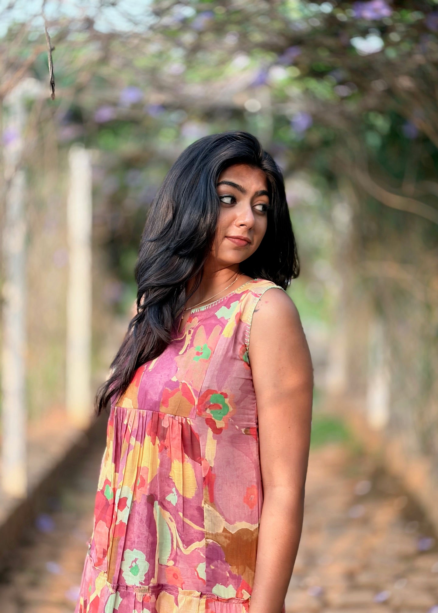 Watercolor Floral Dress