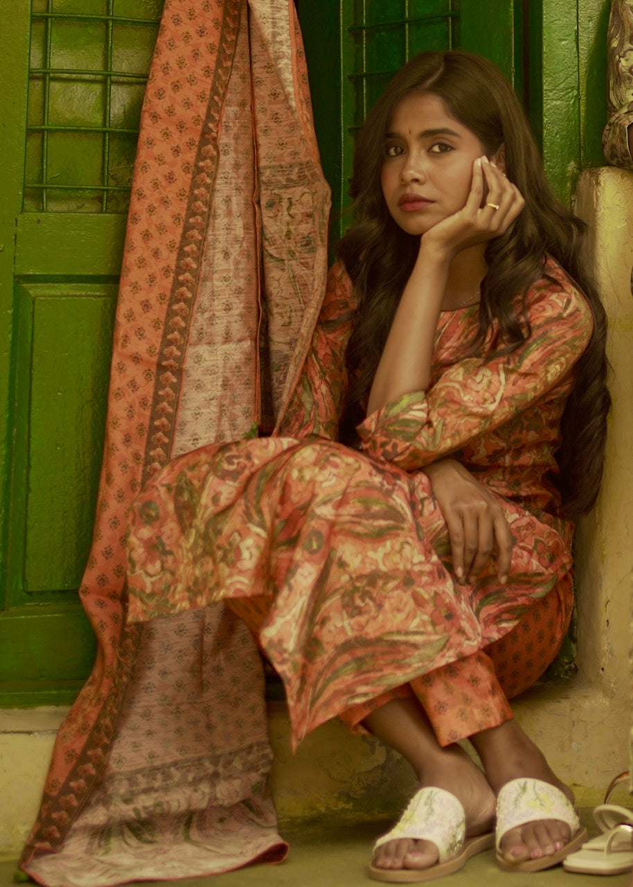 Chanderi Suit Set