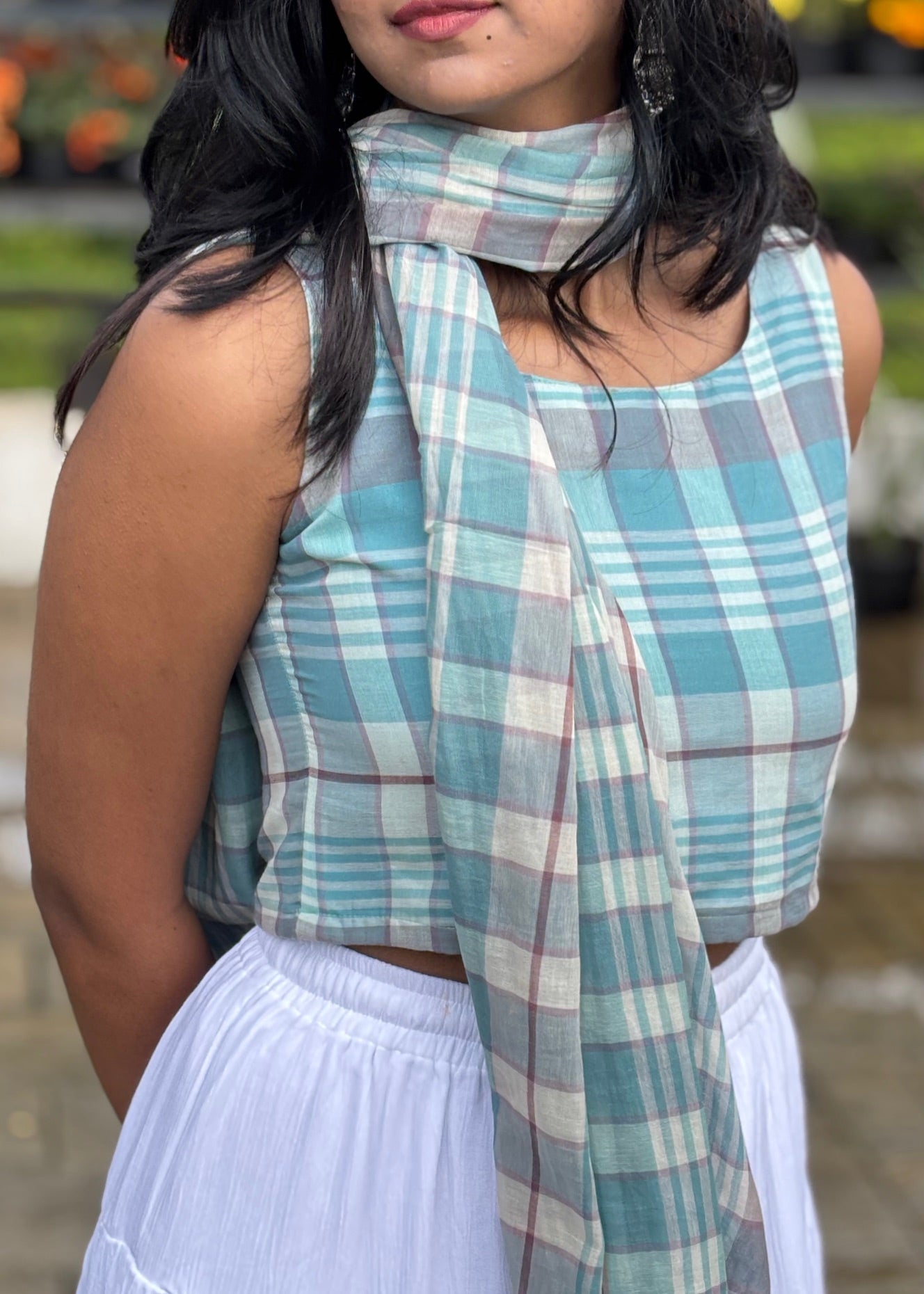 Crop Top with Stole