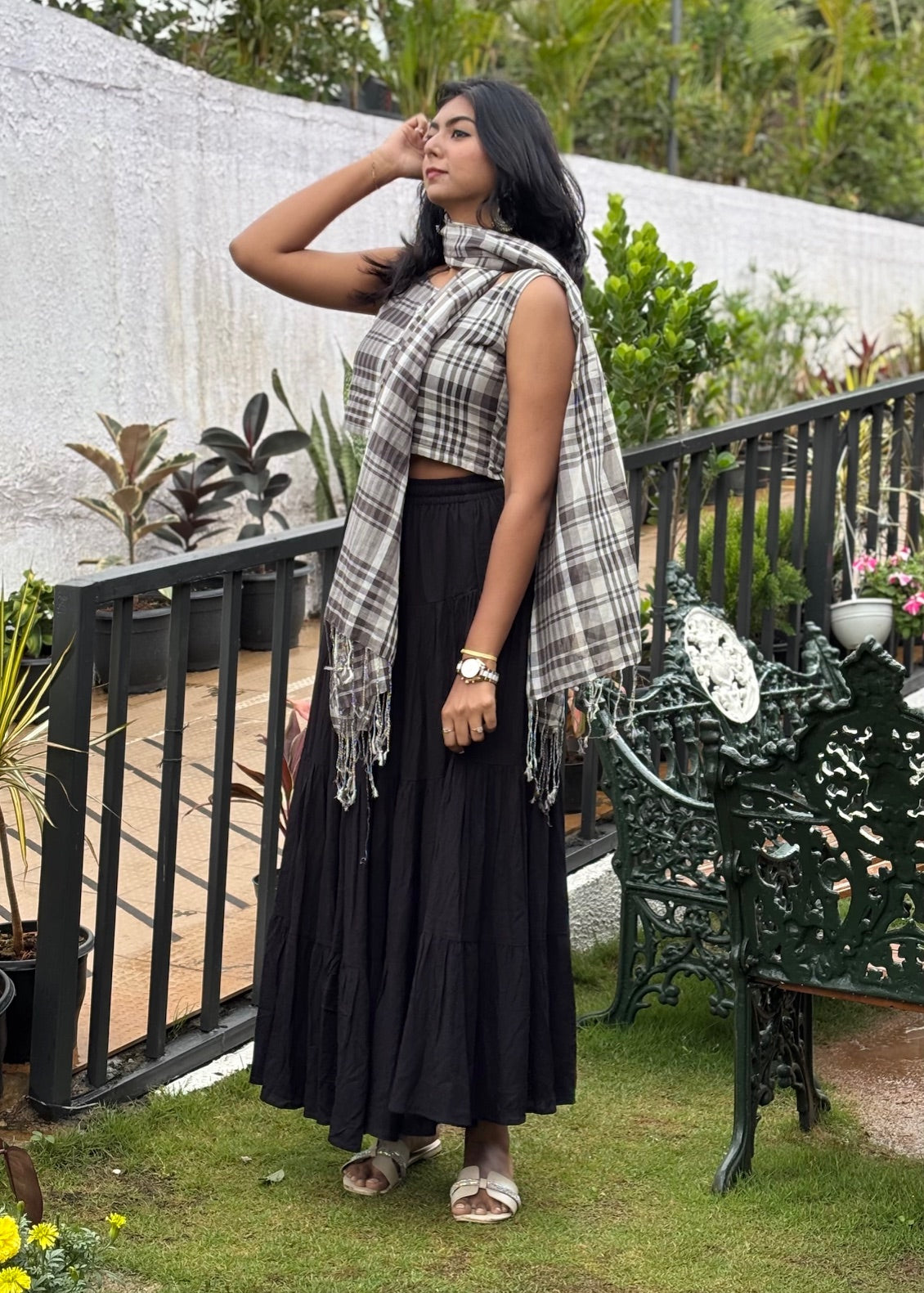 Crop Top with Stole