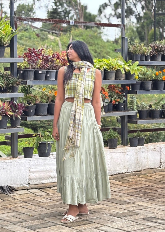 Crop Top with Stole