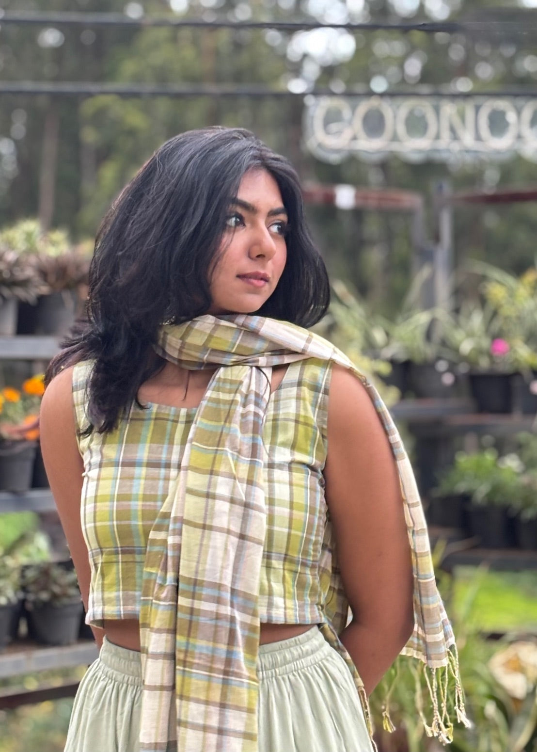 Crop Top with Stole