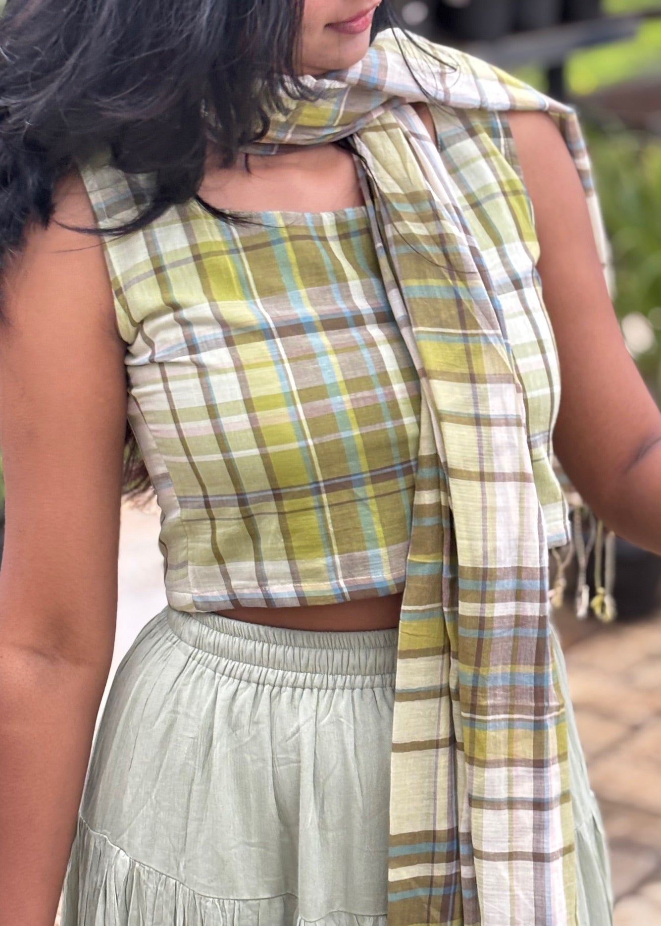 Crop Top with Stole