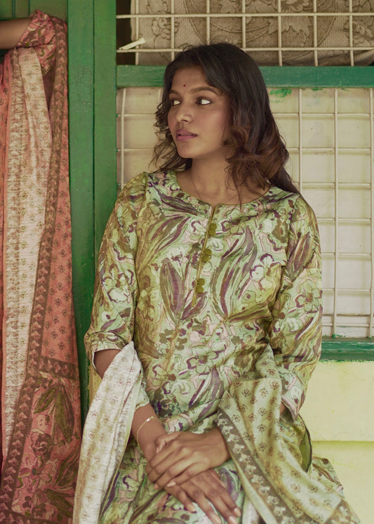Chanderi Suit Set