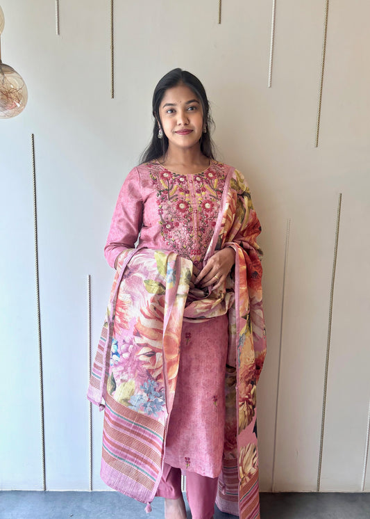 Embroidered Suit Set