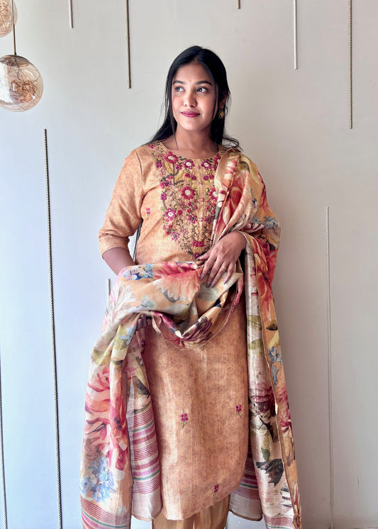 Embroidered Suit Set