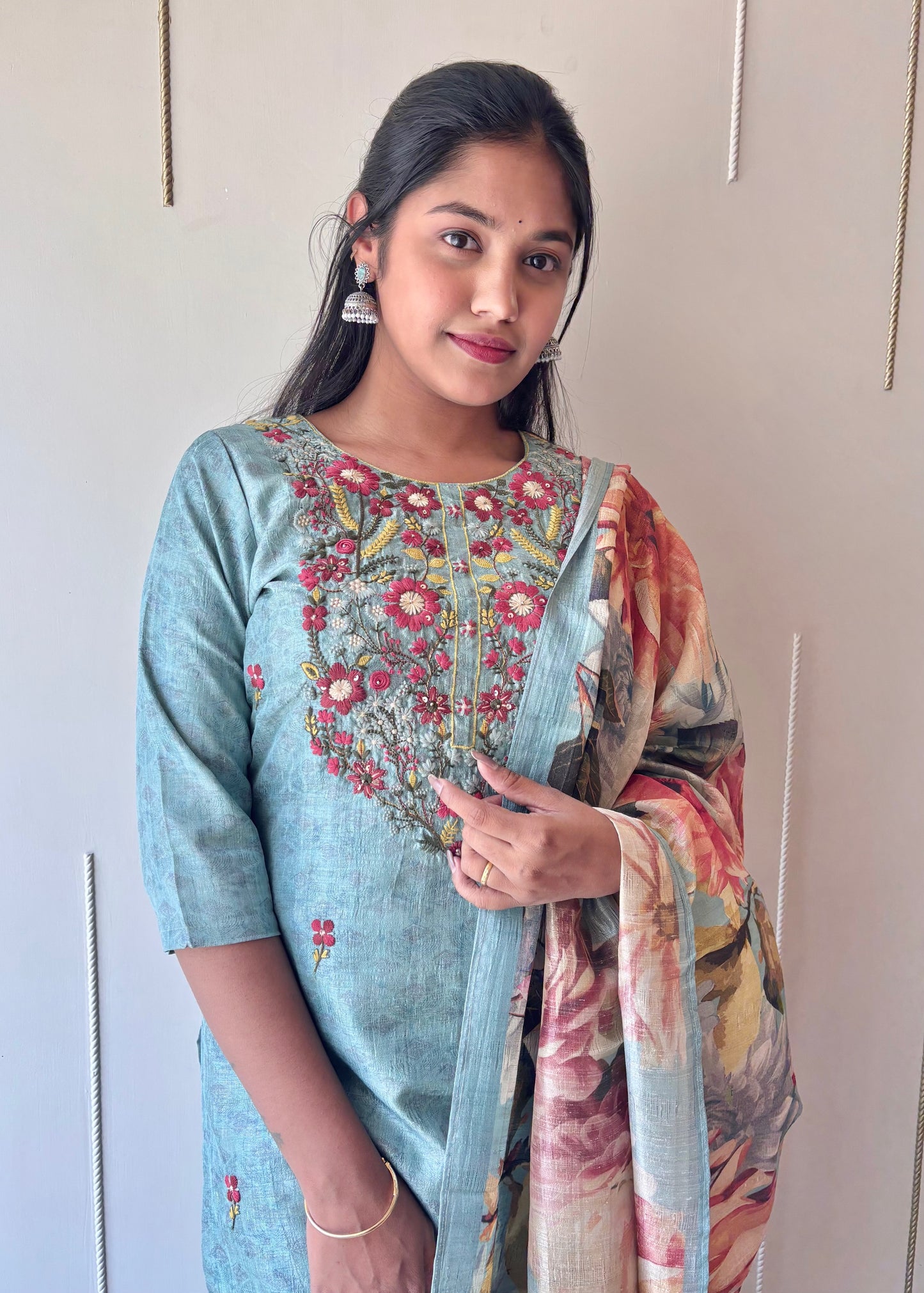Embroidered Suit Set