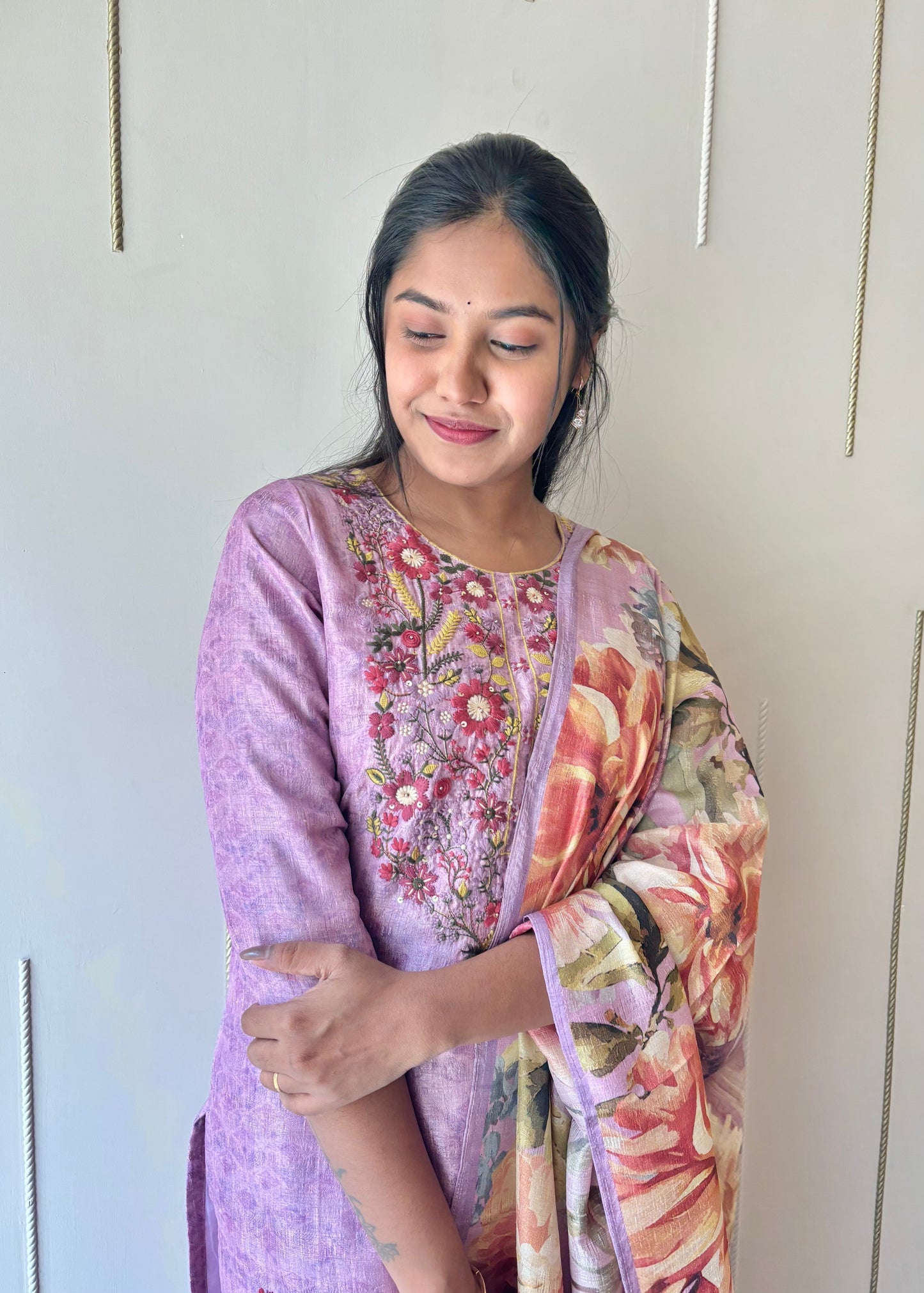 Embroidered Suit Set