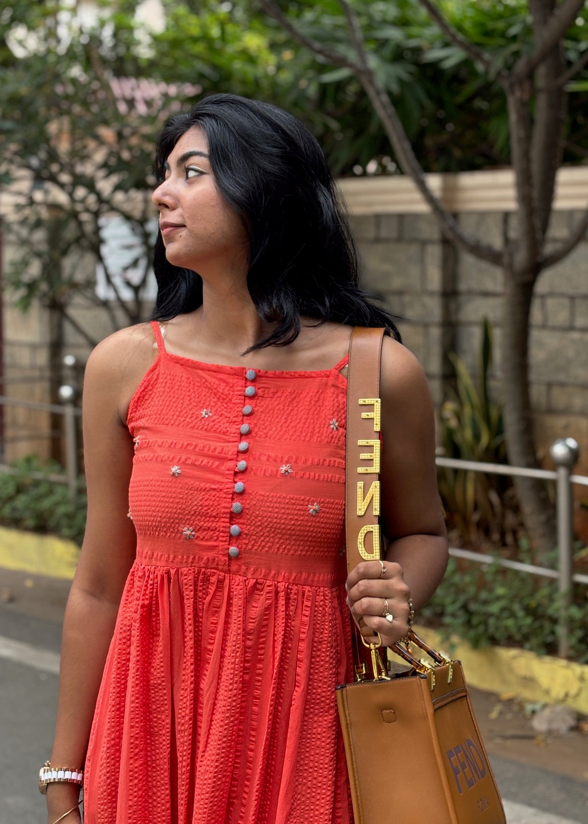 Seersucker Strap Dress