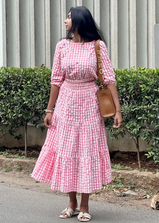 Gingham Skirt Top