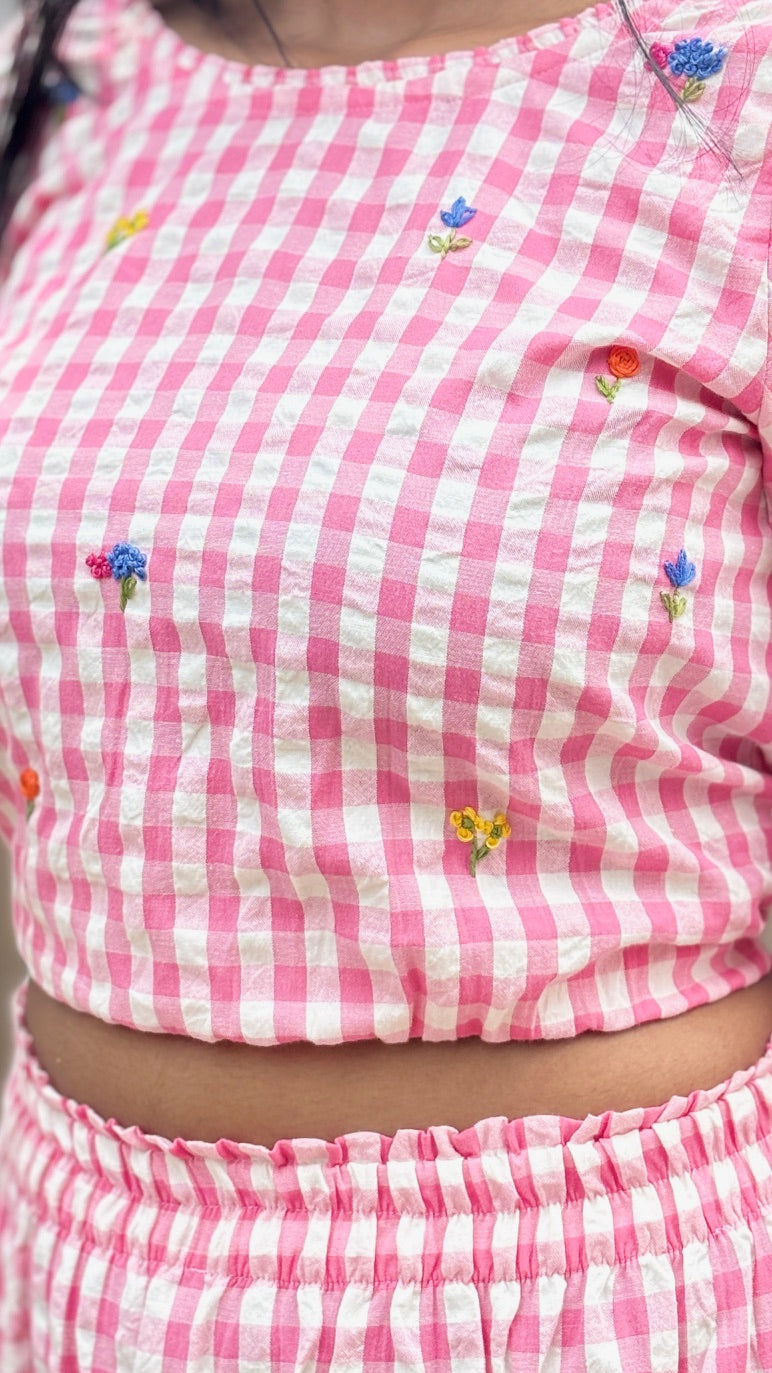 Gingham Skirt Top