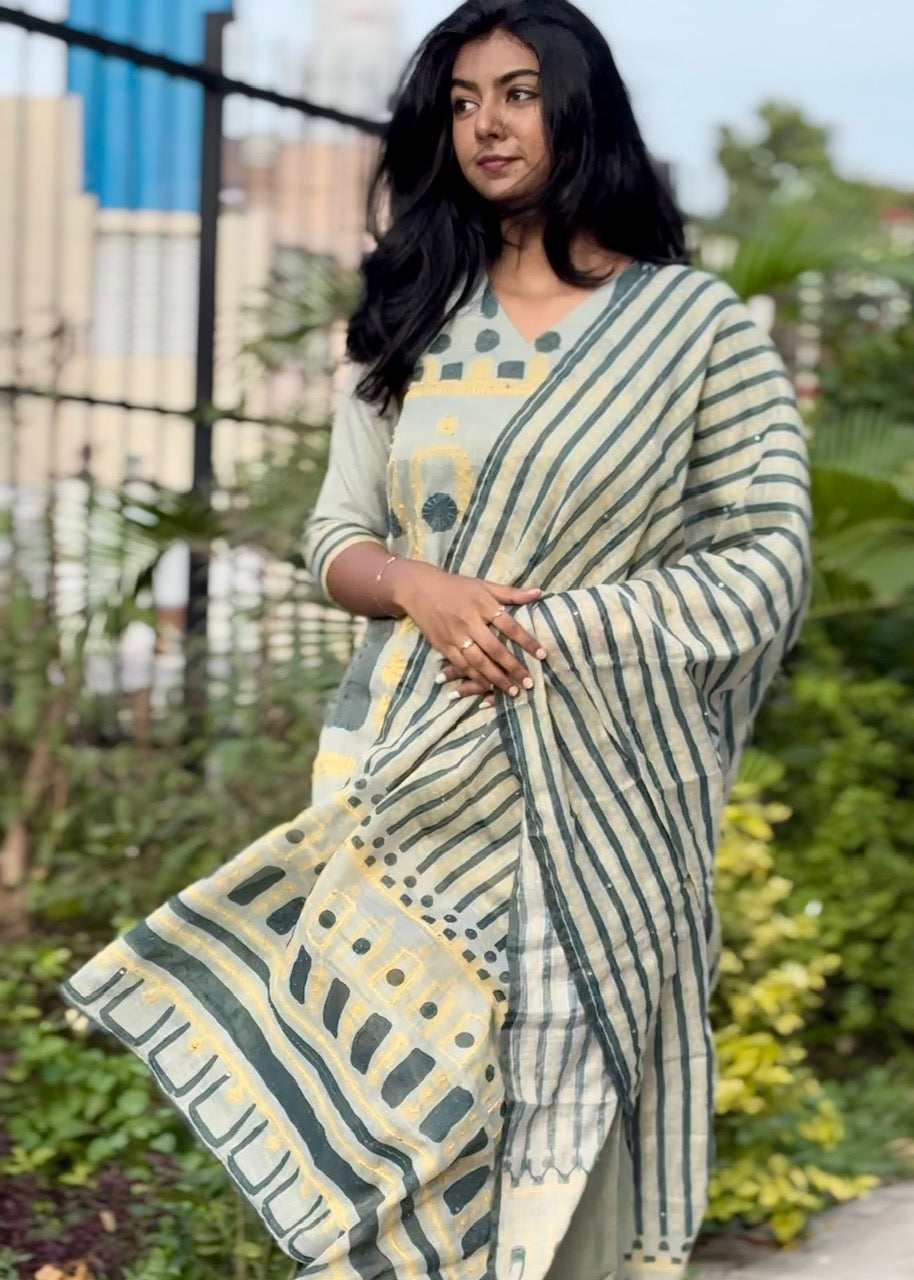 Chanderi Suit Set