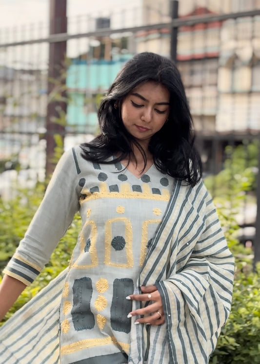Chanderi Suit Set