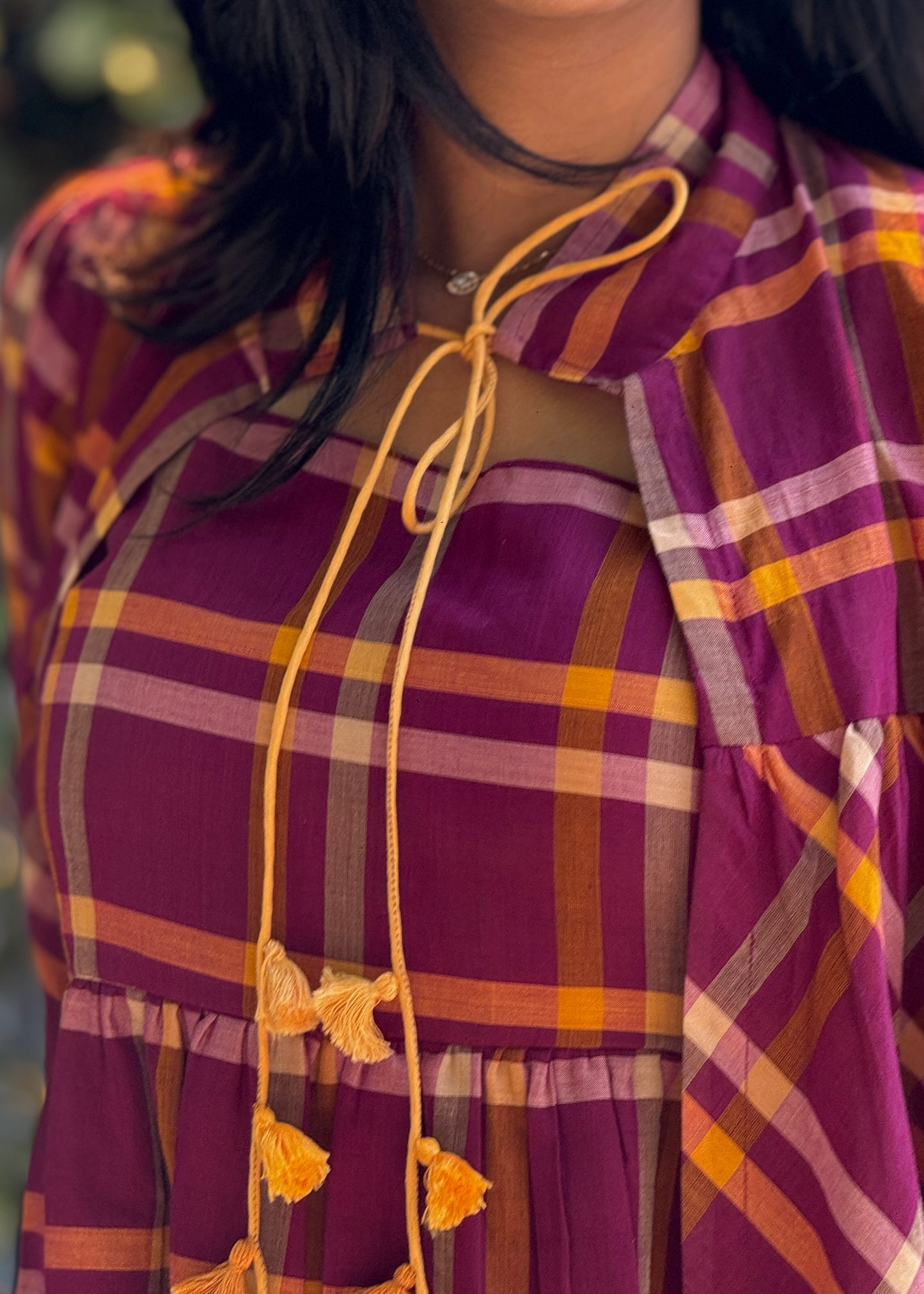 Checks Overcoat Dress