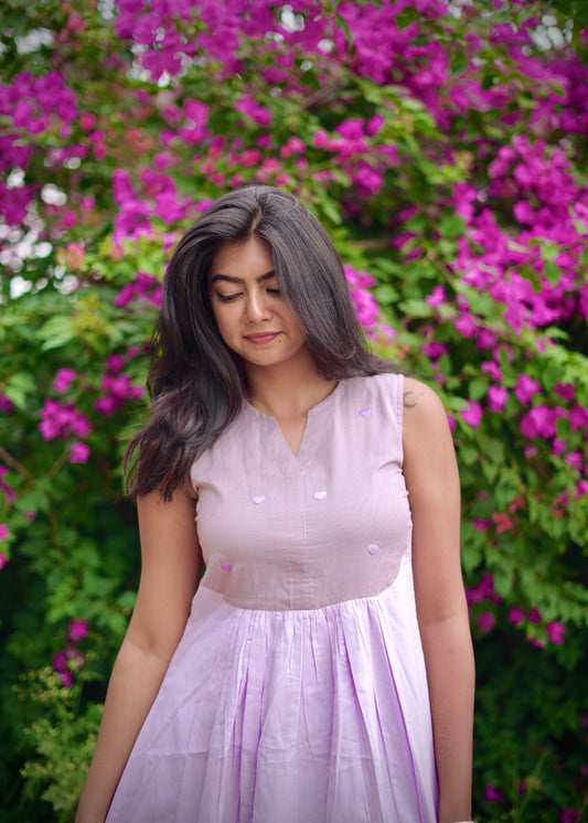 Colour Block Heart Dress