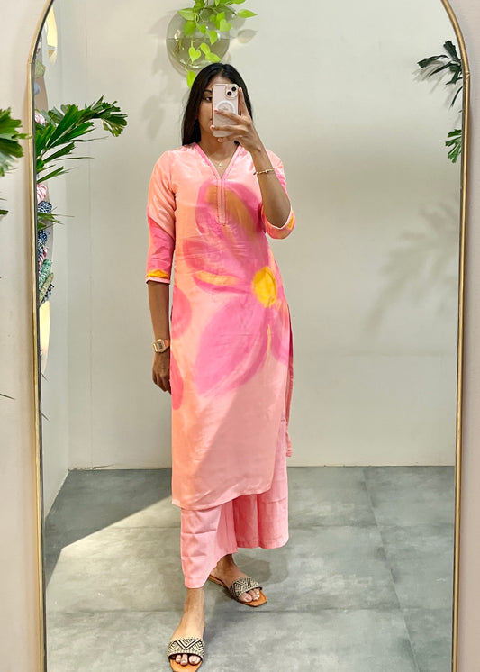 Muslin Floral Kurta